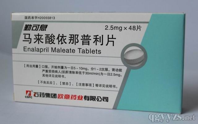 馬來酸依那普利片