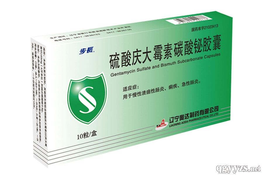 硫酸慶大霉素碳酸鉍膠囊