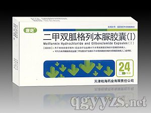 二甲雙胍格列本脲膠囊(I)