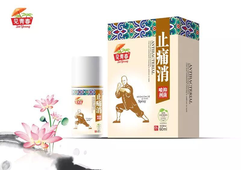 止痛消抑菌噴劑