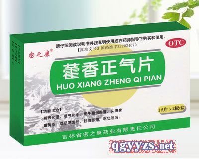 藿香正氣片